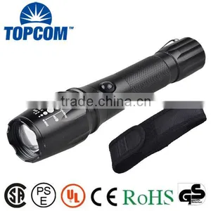TP-1877 XML T6 / U2 LED Powerful Light / Zoomable Power Flashlight With Nylon Bag thumbnail-1