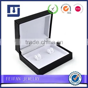 Special Export Trade PU Leather Men Cufflinks Box Jewelry Storage Box Quality Choice thumbnail-2