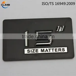 High Quality Car Badge Letters Small Chrome Letters 3D ABS Chrome Letter thumbnail-6