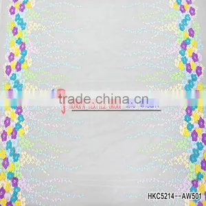 New Arrival 3D Flower Embroidery Fabric for Women Dress Mixed Colorful Small Floral Pattern Organza Mesh Lace Fabric Factory thumbnail-5