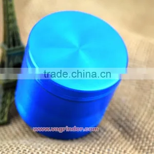 VA Grinders - 2.5 Inch Herb Grinder - 4 Piece Titanium Series - Pollen Catcher, Kief Scraper, Trave Pouch thumbnail-6