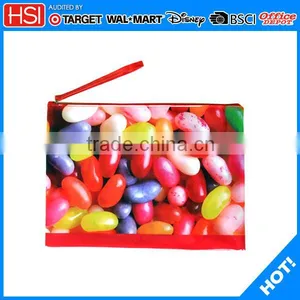 BSCI Audited Wholesale Jelly Bean Printed Pvc Cute Pencil Bags thumbnail-1
