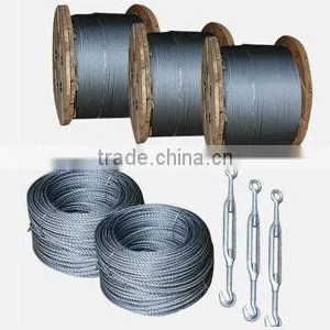 6x19 Class Ungalvanized Steel Wire Rope(Steel Core) thumbnail-1