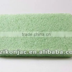 Green Tea Square Natural Konjac Sponge thumbnail-1