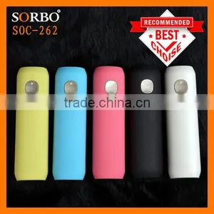 SORBO Hot Selling 2600mAh USB Rechargeable Portable Power Bank for Mobile With LED Flashlight Torch China Supplier thumbnail-5