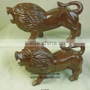 Choclate Marble Lions Figurine in Cheap Price thumbnail-1