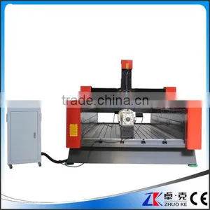 600MM High Z-Axis Heavy Duty 4 Axis Stone CNC Router For Marble Granite Jade 1300*2500 ZK-1325 With PCI NcStudio Control System thumbnail-1