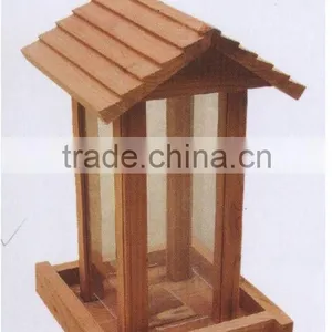 LEAFFY-Red Cedar Wood Bird Feeder BF3114 thumbnail-1