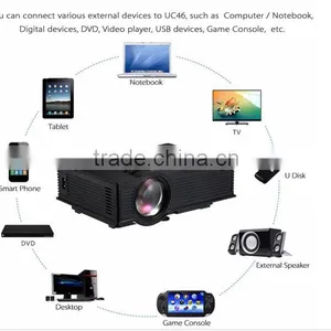 UC46 UNIC Hottest Sales Multi-screen Sharing Multimedia Video Projector With Wifi VGA HDMI thumbnail-2