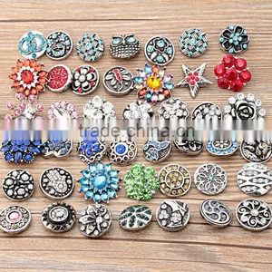 2016 New 18mm Multicolor Round Press Metal Tree Pattern DIY Snap Button for Bangles thumbnail-4