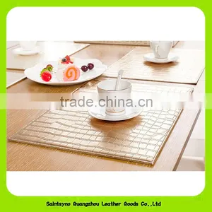 Luxury PU Leather Non-slip Placemat Crocodile Coasters 16019 thumbnail-3