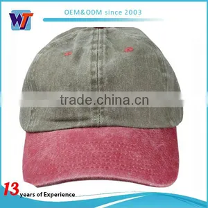 China Supplier Customize Washed Cotton Baseball Caps thumbnail-5