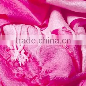Pink Acrylic Gradient Rainbow Viscose Pashmina Scarf thumbnail-3
