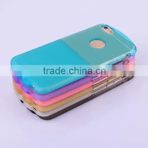Phone Case Manufacturer 6 Colors Transparent Soft TPU Flexible Shockproof Anti-friction Case Cover for IPhone 6S/ 6/ Plus thumbnail-6