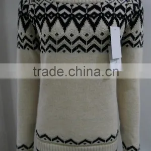 Ladies' Sweater With Jacquard Pattern thumbnail-1