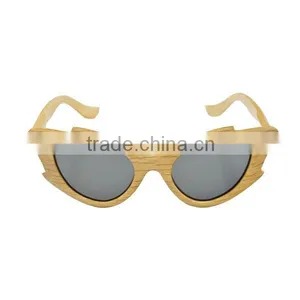 2016 Hot Personalized Custom Natural Wood Frame Sunglasses thumbnail-2
