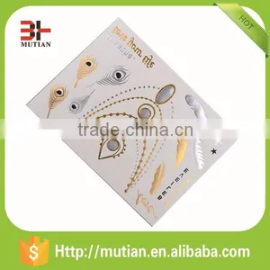 Custom Small Gold and Silvery Star Body Tattoo Sticker thumbnail-3