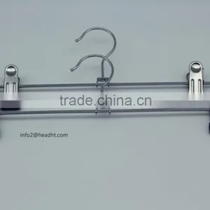 Hh Chrome Wire Adjustable Laundry Metal Clips Clothes Hanger thumbnail-2