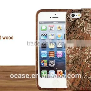 Graceful Flower Wood Engraving Case Protective Case for Iphone 5/5s/6/6s thumbnail-4