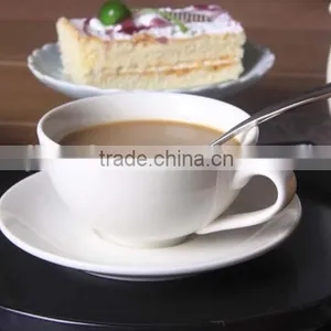 China Wholesale Bulk Ceramic Tea Cup and Saucer Set Modern Cafe Porcelain Cappuccino Coffee Cup and Saucer Set With Custom Logo thumbnail-1