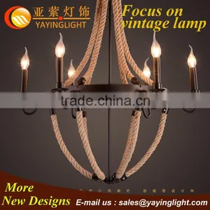 Iron Edison Rope Big Pendant,new Released Special Shaped Classic Pendant Lamp,vintage Hotel Sumptuous Chandelier thumbnail-1
