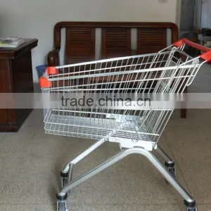 Hot Sell Red Supermarket Trolley thumbnail-4