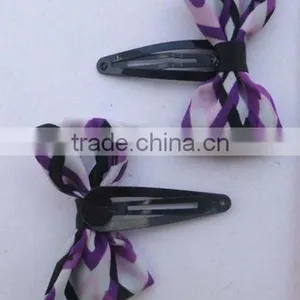 Cute Fabric Bow Snap Clips thumbnail-1