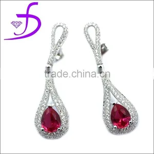 925 Silver Jewelry Ruby Jewelry Micro Pave Setting Zircon Fashion Design thumbnail-1