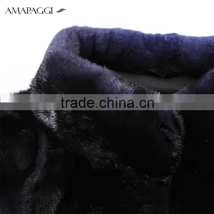Hot Sale Women Long Cashmere Coat With Mink thumbnail-4