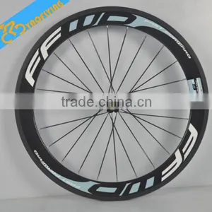 50mm FFWD Carbon Fiber Aluminum Alloy Road Bicycle Wheels for Sale,20 Carbon Bicycle Wheels 700c White Carbon Road Bike Wheels thumbnail-1
