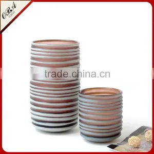 Wholesale Handmade Purple Cylindrical Glass Vase, Hand Carved Art Glass Flower Vase Bottle thumbnail-2