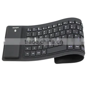 88 Keys Multimedia Silicone Rubber Bluetooth 3.0 Keyboard thumbnail-2