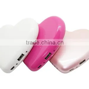 Heart Shape Power Bank 4000mah , Heart Phone Charger 4000mah thumbnail-2