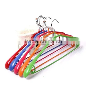 Pvc Coated Customization Wideshoulder Metal Hanger for Drying thumbnail-1