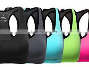 Women Racerback Sports Bras High Impact Workout Gym Activewear Bra thumbnail-4