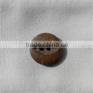 18L 2 Holes Brown Matt Fisheye Coconut Shell Button thumbnail-1