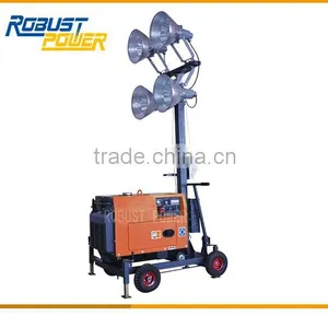 Small Portable Outdoor Light Tower With Manual Brakes thumbnail-1