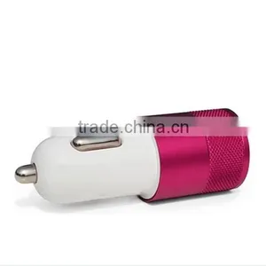 Mini New Colorful 2.1 A Double USB Aluminum Alloy Car Charger thumbnail-6
