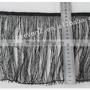 Hot Selling 19cm Width Black Polyester Fashion Trim Finges thumbnail-6