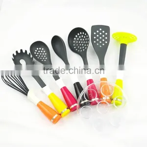 2015 Fashion Colourful Mini PP+nylon Kitchen Utensil Set Nylon Kitchen Tools, Cook Ware Set,7pcs Nylon Kitchen Tools Set NL71 thumbnail-1
