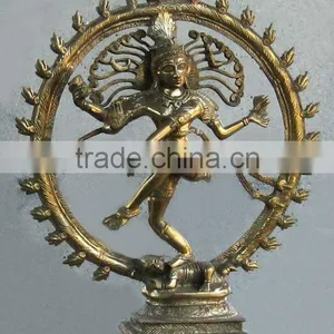 Decoration Natraj Brass Statue/ Hindu Statue/ Religious Statues/ Indian Statues/ Decoration Statues thumbnail-1