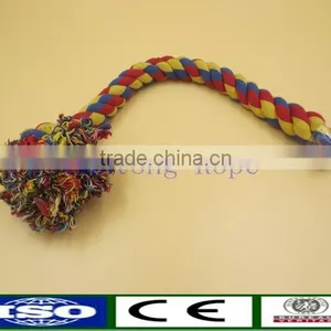 Hot Sale Fashion Dog Puppy Pet Cotton Braided Bone Rope Chew Knot Toy Brand New thumbnail-4