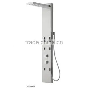 Best Selling 304 Brushed Stainless Steel Shower Panel With Jets thumbnail-1