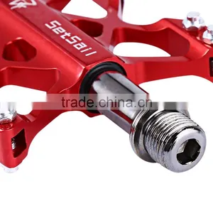 1 Pair SETSAIL 068 Mountain Bike Pedals MTB Road Cycling Bearing Pedals Suitable BMX Flat With Butterfly Shape Bicycle Parts thumbnail-6