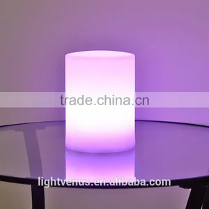 Party Use Cylinders Table Lamp Home Decor Lighting Color Changing USB Charge for Led Circular Column Lights thumbnail-3