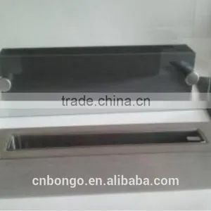 Black Bio Ethanol Fireplaces With Clear Crushed Glass thumbnail-2