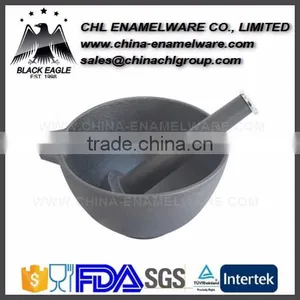 Food Grade Cast Iron Mortar and Pestle for Pepper Grind thumbnail-1