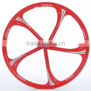 26inch 5 Spoke Lightest Strongest Magnesium Alloy Bike Wheel /fixed Gear Type Hub Bike Wheel thumbnail-3