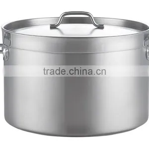 Two Handle Sauce Pan Saucepan Cooker Family Restaurant Hotell Usage High Body Stainless Steel Stock Pot With Lid thumbnail-1