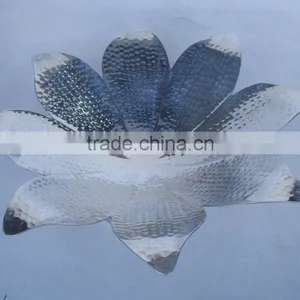 Hammered Aluminum Bowl, Flower Bowl thumbnail-1